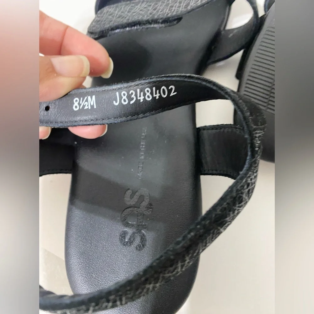 SAS Savanna Black Women's Sandals size 8.5 - Picture 5 of 5